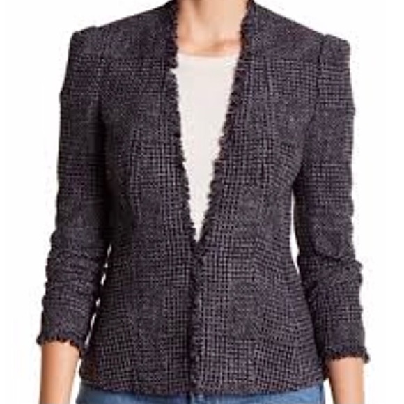 Rebecca Taylor Jackets & Blazers - Rebecca Taylor Houndstooth Tweed Blazer